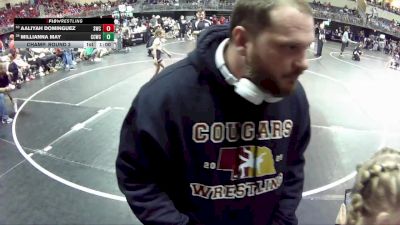 65 lbs Champ. Round 3 - Millianna May, Chase County Wrestling Club vs Aaliyah Dominguez, Scottsbluff Wrestling Club