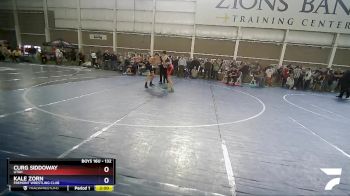 132 lbs Quarterfinal - Kale Zorn, Fremont Wrestling Club vs Curg Siddoway, Utah