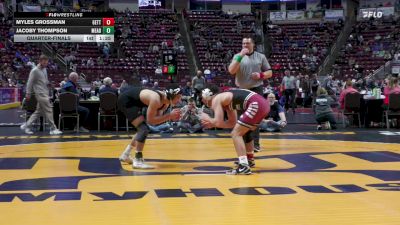 145 lbs Quarterfinal - Myles Grossman, Gettysburg vs Jacoby Thompson, Meadville