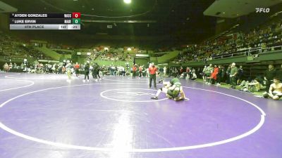 144 lbs 9th Place - Ayden Gonzales, Wasco vs Luke Ervin, Madera
