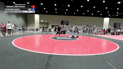 120 lbs Cons. Sub-rd Of 16 - Abraham Campa Cortes vs Synscere Garcia, Basement Brawlers
