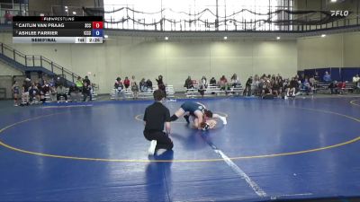 131 lbs Semifinal - Caitlin Van Praag, Southeastern Community College vs Ashlee Farrier, Iowa Central Community College