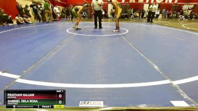 113 lbs Champ. Round 2 - Pratham Gajjar, Milpitas vs Gabriel Dela Rosa, Monterey