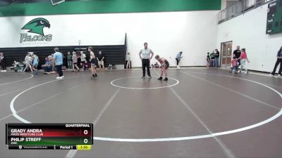 100 lbs Quarterfinal - Philip Streff, UWC vs Grady Andra, Maize Wrestling Club