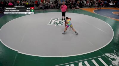 87-94 lbs Cons. Round 2 - Gionni Zapf, Alber Athletics vs Hank Pennington, Pekin Boys & Girls Club