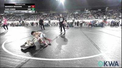 52 lbs Round Of 16 - Maverick Meadows, Tuttle Wrestling vs Case Combs, Cowboy Wrestling Club