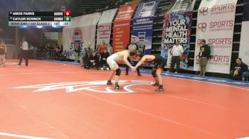 157 Class 2 lbs 5th Place Match - Amos Parks, Oak Grove vs Caylor Schrick, Savannah