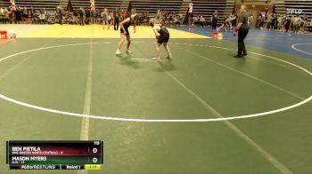115 lbs Placement (4 Team) - Mason Myers, K-M vs Ben Pietila, UNC (United North Central)