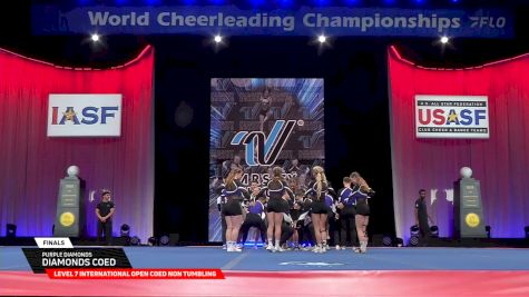 Purple Diamonds - Diamonds Coed [2025 L7 International Open Coed Non Tumbling Finals] 2025 The Cheerleading Worlds