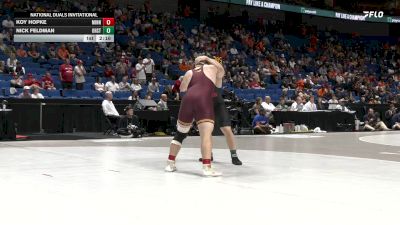285 lbs Quarters & 1st Wb (16 Team) - Nick Feldman, Ohio State vs Koy Hopke, Minnesota