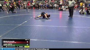 95 lbs Round 3 - Braelyn Allen, Open Mats Wrestling Club vs Hawk Smith, Bronco Wrestling Club