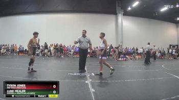 105 lbs Quarterfinal - Tyson Jones, Red Wave Wrestling vs Luke Mealer, Guerrilla Wrestling Academy