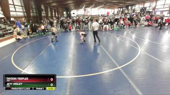 74 lbs Cons. Semi - Tayson Teeples, JWC vs Jett Higley, JWC