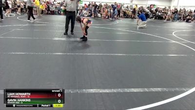 56 lbs Round 3 (8 Team) - Liam Howarth, NC National Team vs Gavin Hankins, Kraken Red