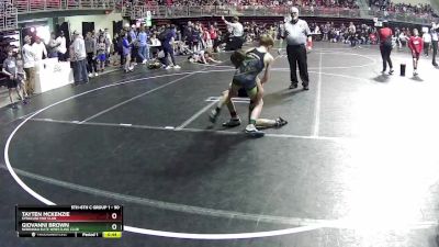 90 lbs Champ. Round 2 - Giovanni Brown, Nebraska Elite Wrestling Club vs Tayten McKenzie, Syracuse Mat Club