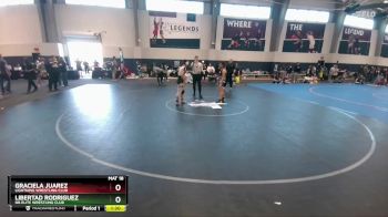 138 lbs 1st Place Match - Graciela Juarez, Lightning Wrestling Club vs Libertad Rodriguez, NB Elite Wrestling Club