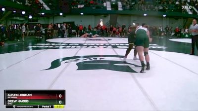 285 lbs Cons. Round 2 - Austin Jordan, Michigan vs Drew Harris, Ohio