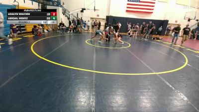 123-132 lbs Round 2 - Adyson Ward Chatwin, Worland Middle School vs Stevie French, Cody Middle School