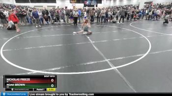 92 lbs Champ. Round 1 - Noah Brown, GA vs Nicholas Freeze, IN