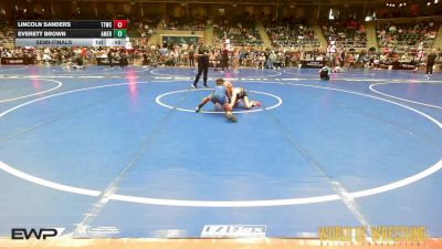 64 lbs Semifinal - Lincoln Sanders, Team Tulsa Wrestling Club vs Everett Brown, American Dream Wrestling Club