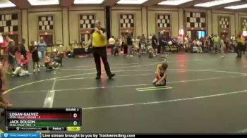 43 lbs Round 2 (4 Team) - Jack Dolson, Steel Valley Red vs Logan Galvez, Steel Valley Vouger