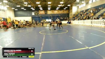 126 lbs Round 5 (8 Team) - Amado Bocalandro, Team Barracuda vs Walt Munoz, Cowboys WC