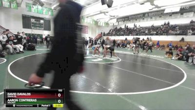 132 lbs Semifinal - Aaron Contreras, Walnut vs David Davalos, Santa Fe