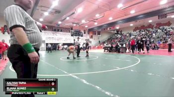 140 lbs Champ. Round 2 - Aaliyah Tapia, Porterville vs Eliana Nunez, Citrus Valley