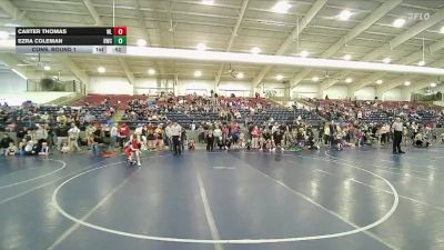 46 lbs Cons. Round 1 - Ezra Coleman, White Rhino Wrestling vs Carter Thomas, Bear River