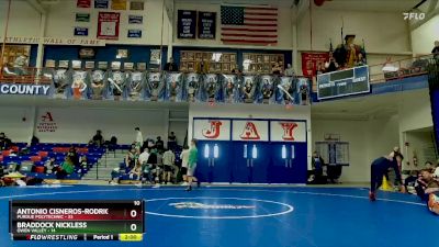 126 lbs Champ Round 1 (16 Team) - Isaac Baca, Purdue Polytechnic vs Noah Pendleton, Owen Valley