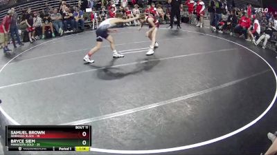 105 lbs Finals (8 Team) - Bryce Siem, Minnesota Gold vs Samuel Brown, Nebraska Black