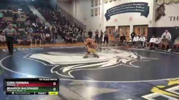 113 lbs Finals (2 Team) - Chris Ferreira, Bonanza vs Brandon Baldonado, Temecula Valley