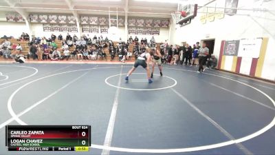 175 lbs Cons. Round 3 - Logan Chavez, Casteel High School vs Carleo Zapata, Spring Valley