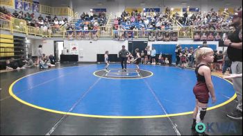 55 lbs Consi Of 4 - Jasper McKisson, Perry Wrestling Academy vs Maisyn Malone, Bartlesville Wrestling Club