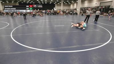 138 lbs Cons. Rd Of 64 - Sam Egan, Iowa vs Jayden Dodge, Team Idaho Wrestling Club