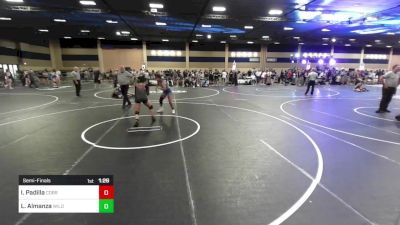 136 lbs Semifinal - Itzel Padilla, Cobra Kai vs Laura Almanza, Wildcat WC/DYWC