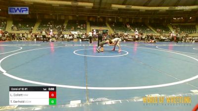 95 lbs Consi Of 16 #1 - Lane Collett, Raw Wrestling Club vs Tyler Gerhold, DC Elite - Washburn