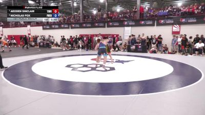 86 kg 1st Place Match - Aeoden Sinclair, Tiger Style Wrestling Club vs Nicholas Fox, Panther Wrestling Club RTC