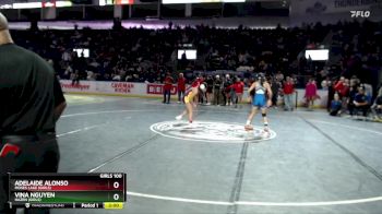 Girls 100 lbs Champ. Round 2 - Vina Nguyen, Hazen (Girls) vs Adelaide Alonso, Moses Lake (Girls)