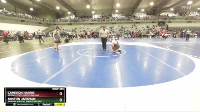 175 lbs Quarterfinal - Cameron Harris, Neosho Youth Wrestling-AAA vs Boston Jackman, Warsaw Wildcat Wrestling-AAA