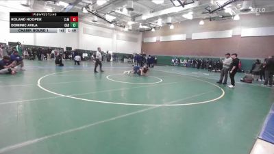 126 lbs Champ. Round 1 - Roland Hooper, Claremont vs Dominic Avila, Carter