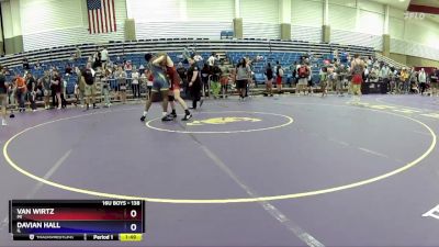 138 lbs Champ. Round 2 - Van Wirtz, MI vs Davian Hall, IL