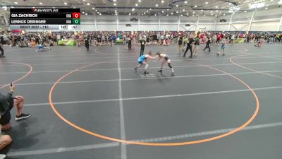 110 lbs Cons. Semi - Gia Zachrich, Unattached vs Lennox Deringer, Unattached