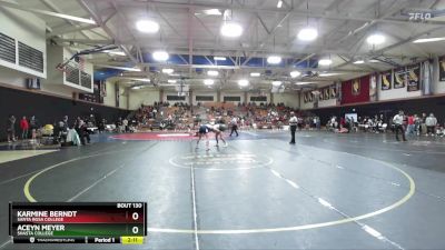 141 lbs Cons. Round 3 - Aceyn Meyer, Shasta College vs Karmine Berndt, Santa Rosa College