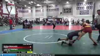 106 lbs Cons. Round 2 - Elena Regalado, Oxnard vs Lizette Gwatney, Valley View