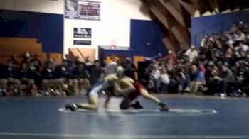 112 lbs match Garrett Fortado Oakdale vs. Ian Nickell Bakersfield