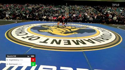 132 lbs Round Of 32 - Brody Vogelsberg, Spanish Fork vs Antonio Rodriguez, Los Gatos