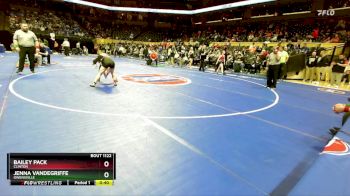 110 Class 1 lbs Cons. Round 1 - Jenna Vandegriffe, Owensville vs Bailey Pack, Clinton