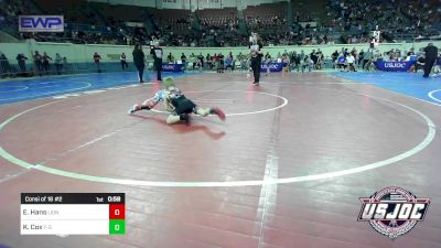 46 lbs Consi Of 16 #2 - Easton Hans, Lions Wrestling Academy vs Karter Cox, F-5 Grappling