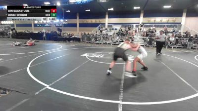146 lbs Quarterfinal - Jon Sagastume, Westlake Wrestling vs Jonah Wright, Gold Rush Wr Ac